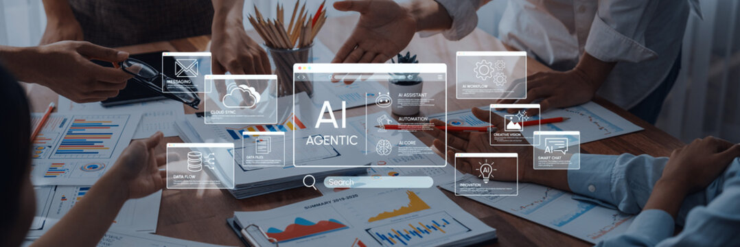 Collaborative Business Meeting with AI Infographics and Data Charts, Enhancing Productivity and Innovation in a Modern Workspace. Entropy.