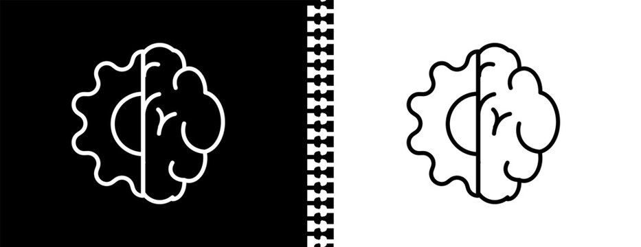 deformity UI outline icon in black and white mode - artificial intellegence and future technology collection.