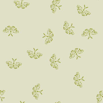 sapho longwing insect glyph vector seamless pattern. sapho longwing insect thin illustration