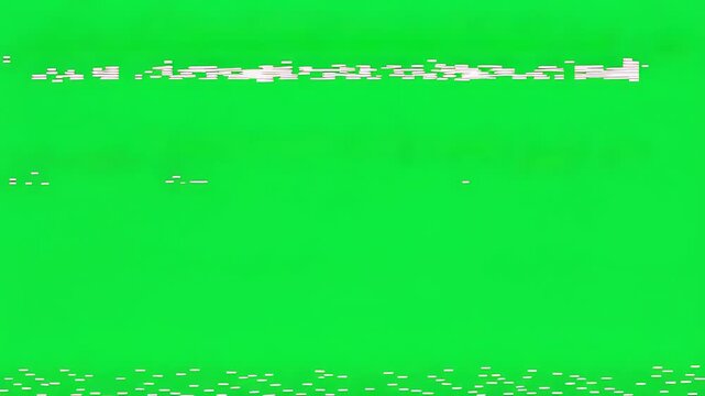 Analog TV Static Green Screen Effect