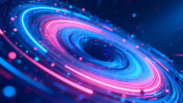 Colorful swirling light pattern