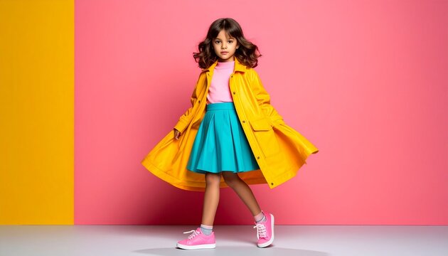 Knallbunte Streetstyle-Kindermode
