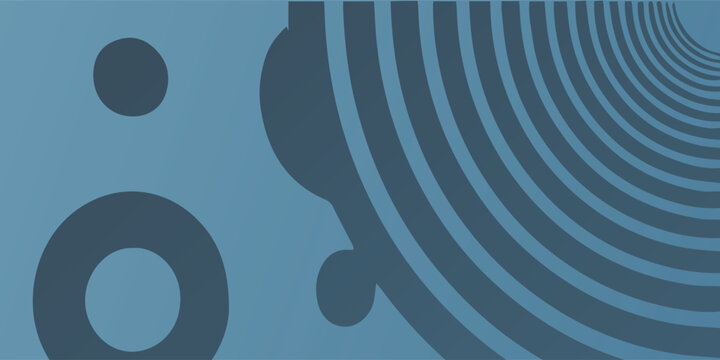 Abstract blue circular pattern with concentric rings.