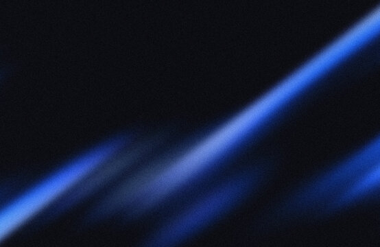 Blue light streak on dark background