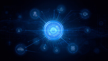 Naklejka premium abstract technology background