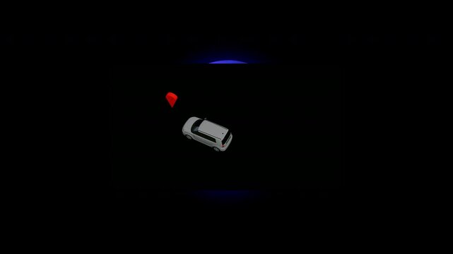 3D Mail Notification Icon Animation on Dark Background