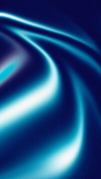 Deep navy fluid abstract background with teal and cyan curved waves for vertical wallpaper and modern banner design