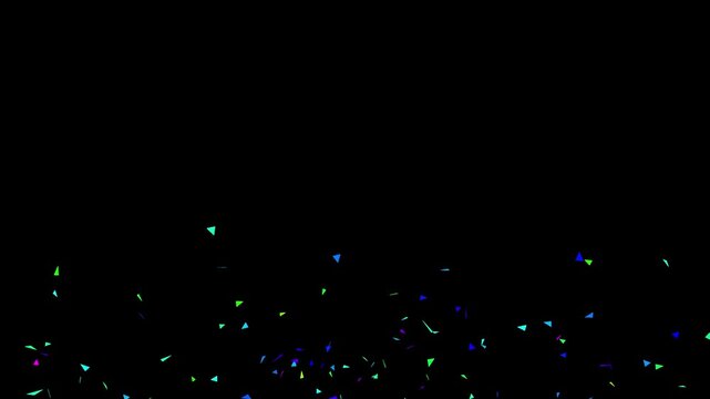 Birthday party and anniversary celebration overlay motion design element.