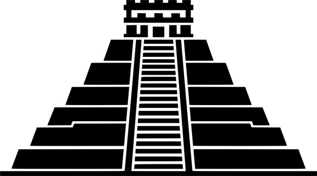 Mexico Landmark Silhouette Icons &ndash; Mexican Cultural Icons Vector Bundle