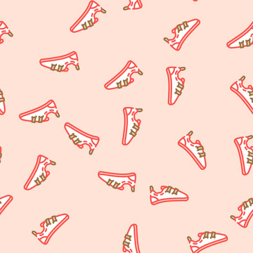 shoes rock climbing vector seamless pattern shoes rock climbing sign illustration