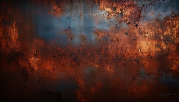 Texture Materica Di Metallo Ossidato Con Ruggine E Sfumature Scure Evoca Un Atmosfera Industriale E Antica Perfetta Per Sfondi Astratti