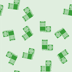 Fototapeta premium heat pump energy efficient glyph vector seamless pattern. heat pump energy efficient thin illustration
