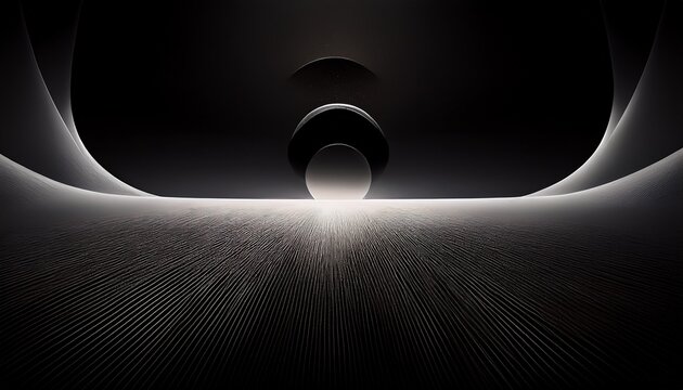 Minimalist Dark Field Suggesting Infinite Lack Of Presence Deep Philosophical Nothingness And Profound Empty Space Or Pure Vacuum Black Deep Abstract