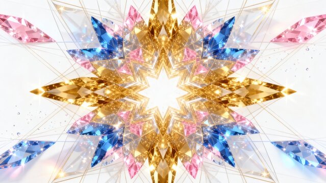 Symmetrical geometric star design