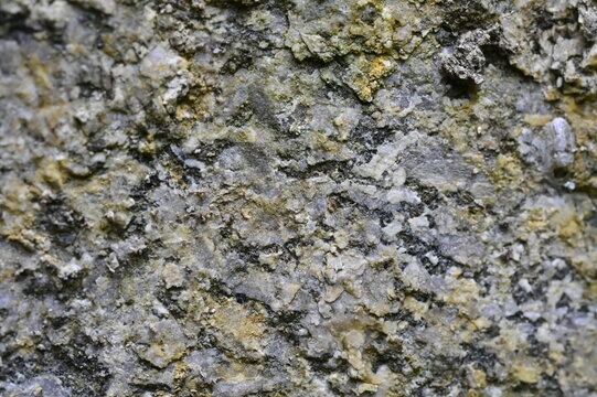 Full Frame Macro View of a Coarse Grained Gray Granite Rock Surface Texture