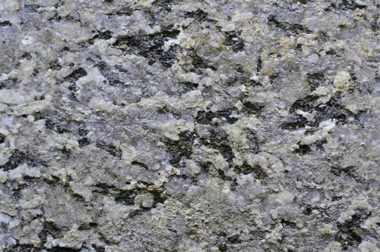 Full Frame Macro View of a Coarse Grained Gray Granite Rock Surface Texture
