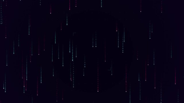 Quantum Data Stream Matrix Animation