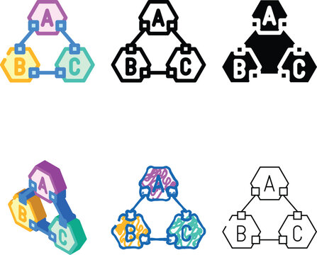 microservices software color icon vector. microservices software sign. isolated symbol modern illustration