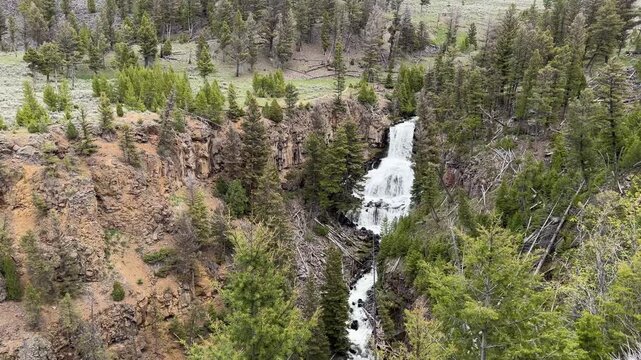 Yellowstone National Park - Undine Falls on the Gardiner River