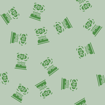 co2 sensor module glyph vector seamless pattern. co2 sensor module thin illustration