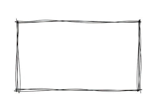 Rough rectangle frame with colorful glitch effect