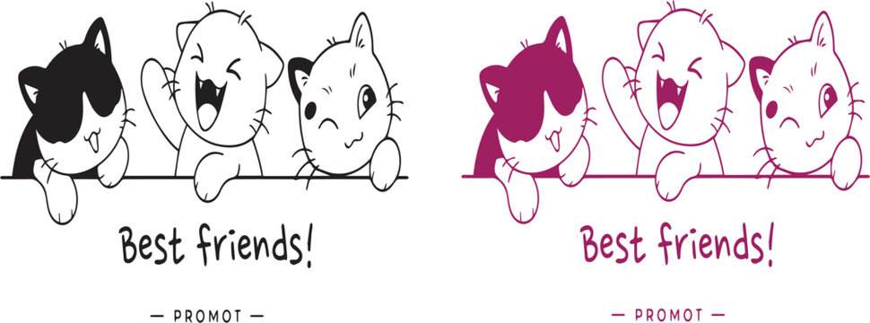 Best Friends Cat Logo
