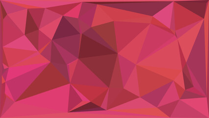Obraz premium Elegant abstract geometric wallpaper featuring deep red and maroon low poly crystal design