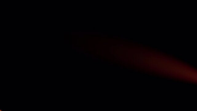 light rays solated orange animation sphere lens effect,  flare footage loop 4k animation 