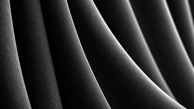 Abstract dark textured folds with dramatic light and shadow play