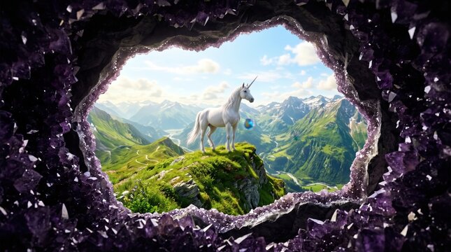 The Hidden Geode Cavern Window