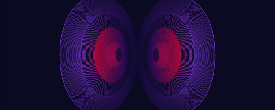 Wifi wave light effect. Radar sensor, beep technology, digital sign.Transparent neon circle symbol. wireless internet connection. Radar or sonar with wireless technology emitting a light effect