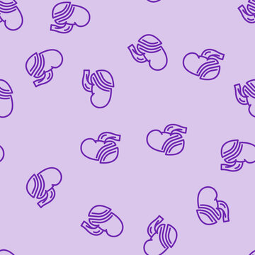 nephrectomy urology line seamless pattern nephrectomy urology thin line illustration