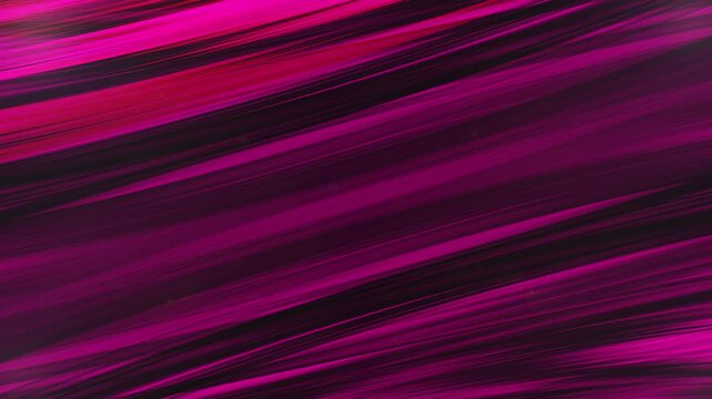 Motion background lines and neon glowing stripes animation. Gradient light lines abstract futuristic technology. Neon line speed ribbed texture. Bright neon lights streaming over the black screen.