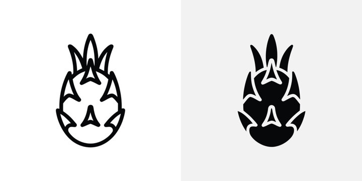 Black and white of stylized ram heads facing opposite directions animal head symmetrical profile view