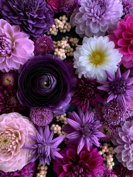 Romantic floral background for design