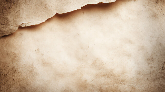 Vintage paper texture with torn edges, perfect for backgrounds or creative projects. Adds character to designs and presentations.