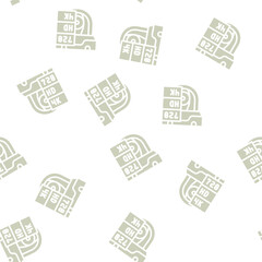 Fototapeta premium video quality glyph vector seamless pattern. video quality signthin illustration