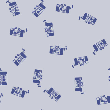 food truck street cafe glyph vector seamless pattern. food truck street cafe thin illustration