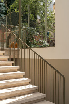 Staircase with soft shadow lines