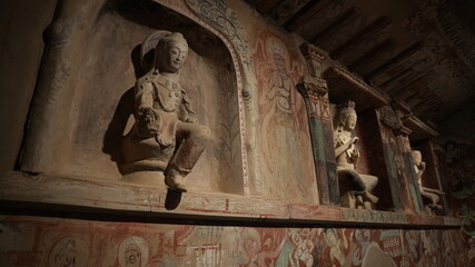 The mural art of the Mogao Grottoes in Dunhuang, China, ancient Eastern art, ancient Chinese murals, and murals from the Yulin Grottoes and other sites in Gansu, including Dunhuang murals © 齐全鹏