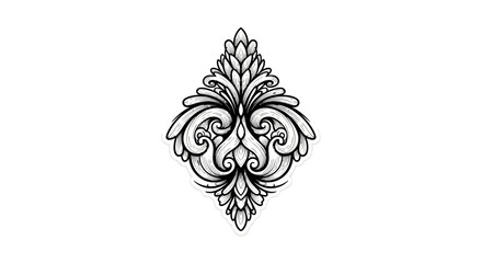 Baroque style ornate flourish ornament element © Hydro
