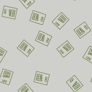avi file format document line seamless pattern avi file format document thin line illustration