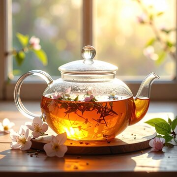 Glass teapot