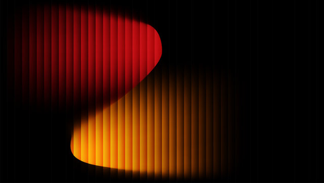 Abstract Red and Orange Vertical Striped Glass Texture Background