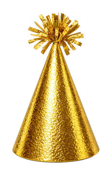 PNG Shiny golden party hat