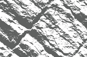 Obraz premium Abstract cracked earth texture with rough lines and crevices distressed ground pattern monochrome vector illustration isolated on transparent background