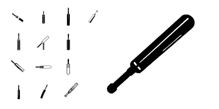 Cricket Bat Icon