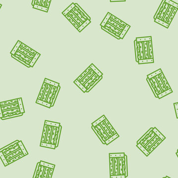 composting garden maintenance line seamless pattern composting garden maintenance thin line illustration