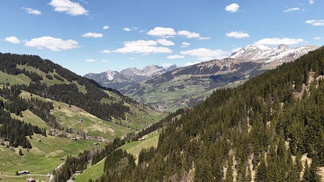 Engstligenalp massif near Adelboden in the Bernese Oberland region of Switzerland