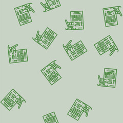 Fototapeta premium retirement planning budget planning line seamless pattern retirement planning budget planning thin line illustration
